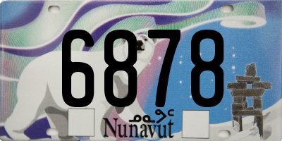 NU license plate 6878