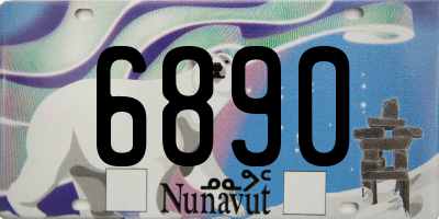 NU license plate 6890