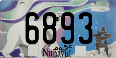 NU license plate 6893