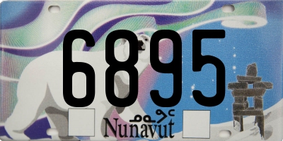 NU license plate 6895