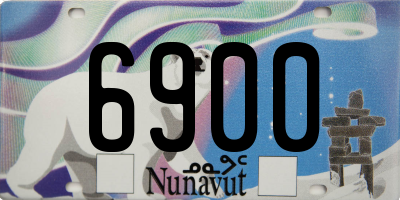 NU license plate 6900