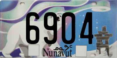 NU license plate 6904