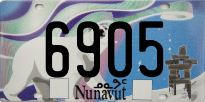 NU license plate 6905