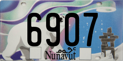 NU license plate 6907