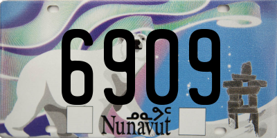 NU license plate 6909