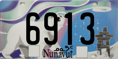 NU license plate 6913