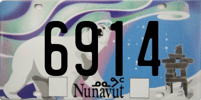 NU license plate 6914