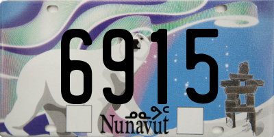 NU license plate 6915