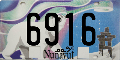 NU license plate 6916