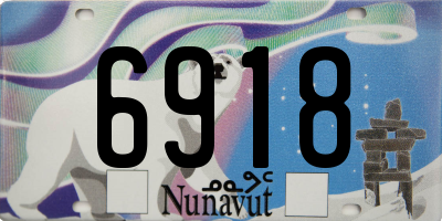 NU license plate 6918