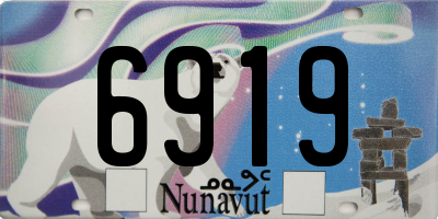 NU license plate 6919