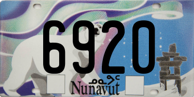 NU license plate 6920