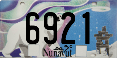 NU license plate 6921