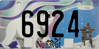 NU license plate 6924