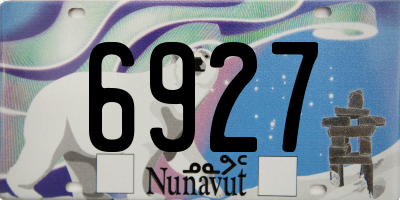 NU license plate 6927