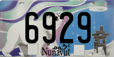 NU license plate 6929