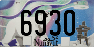 NU license plate 6930