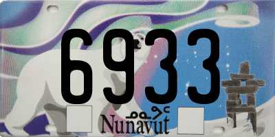 NU license plate 6933