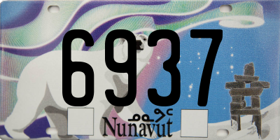 NU license plate 6937