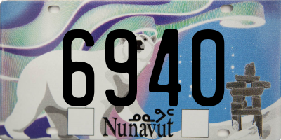 NU license plate 6940