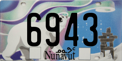 NU license plate 6943