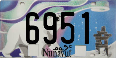 NU license plate 6951