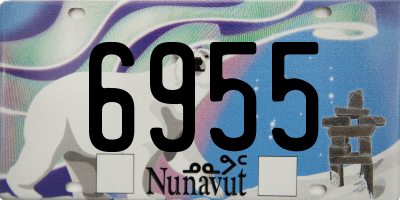 NU license plate 6955