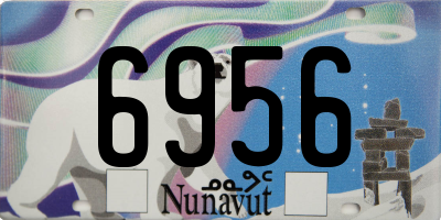 NU license plate 6956