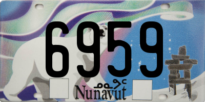 NU license plate 6959