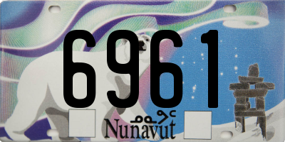 NU license plate 6961