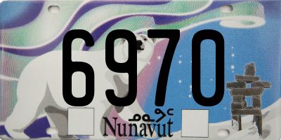 NU license plate 6970