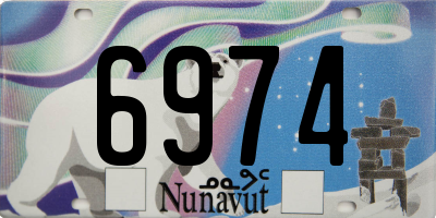 NU license plate 6974