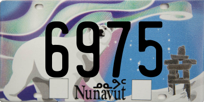 NU license plate 6975