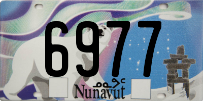 NU license plate 6977