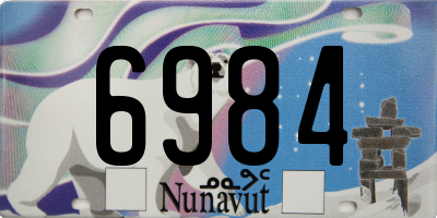 NU license plate 6984