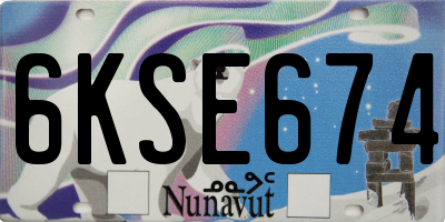 NU license plate 6KSE674