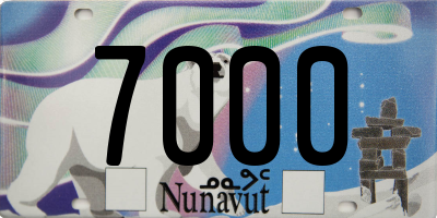 NU license plate 7000