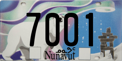 NU license plate 7001