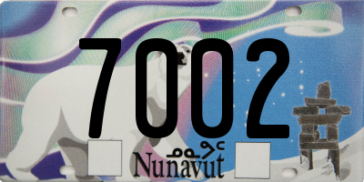 NU license plate 7002