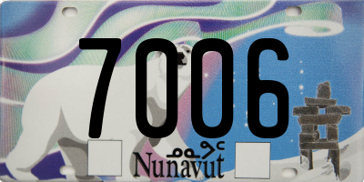 NU license plate 7006