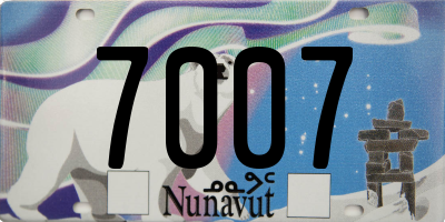 NU license plate 7007