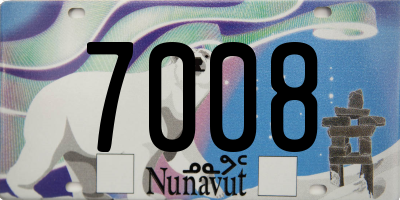 NU license plate 7008