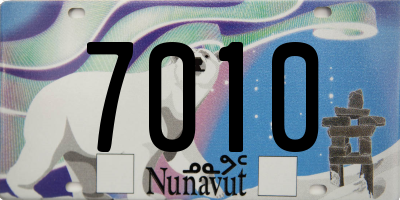 NU license plate 7010