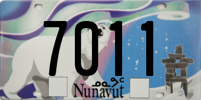 NU license plate 7011