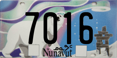 NU license plate 7016