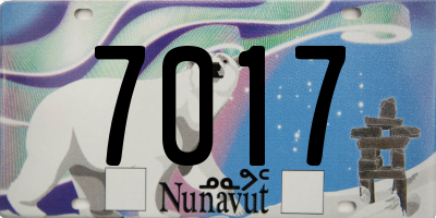 NU license plate 7017