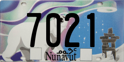 NU license plate 7021