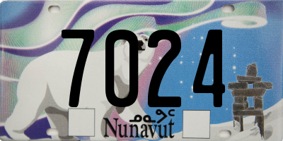 NU license plate 7024