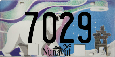 NU license plate 7029