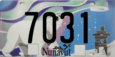 NU license plate 7031